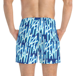 Sapphire Branded Swim Trunks