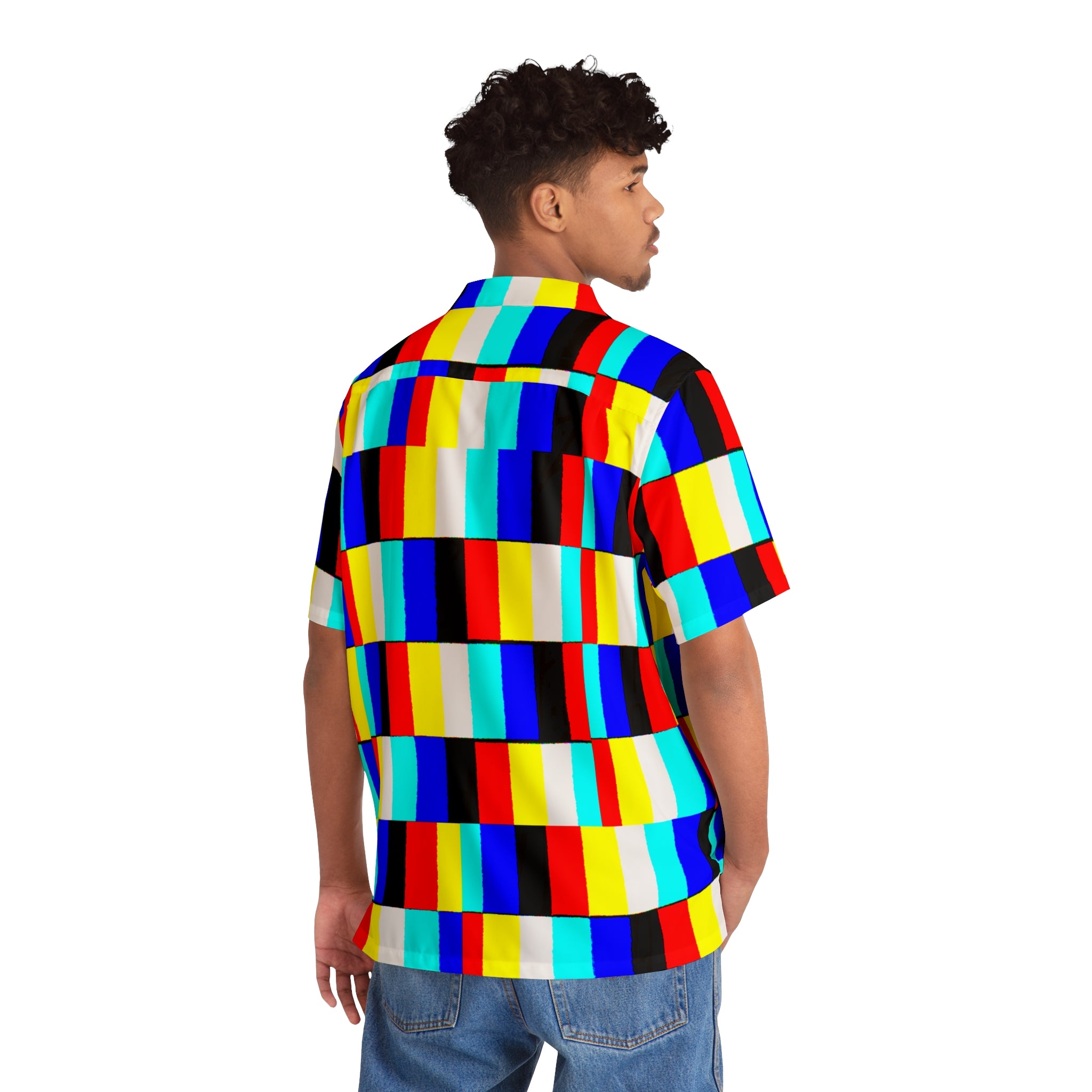 GLITCH MEN'S HAWAIIAN SHIRT