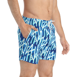 Sapphire Branded Swim Trunks