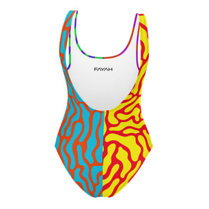 Stratified One-Piece Swimsuit