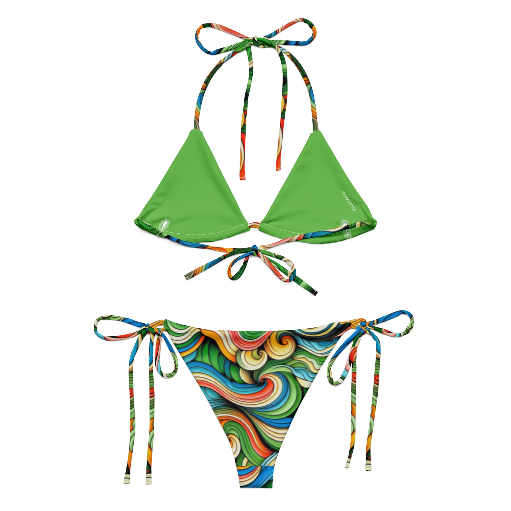 PASTEL SURGE recycled string bikini