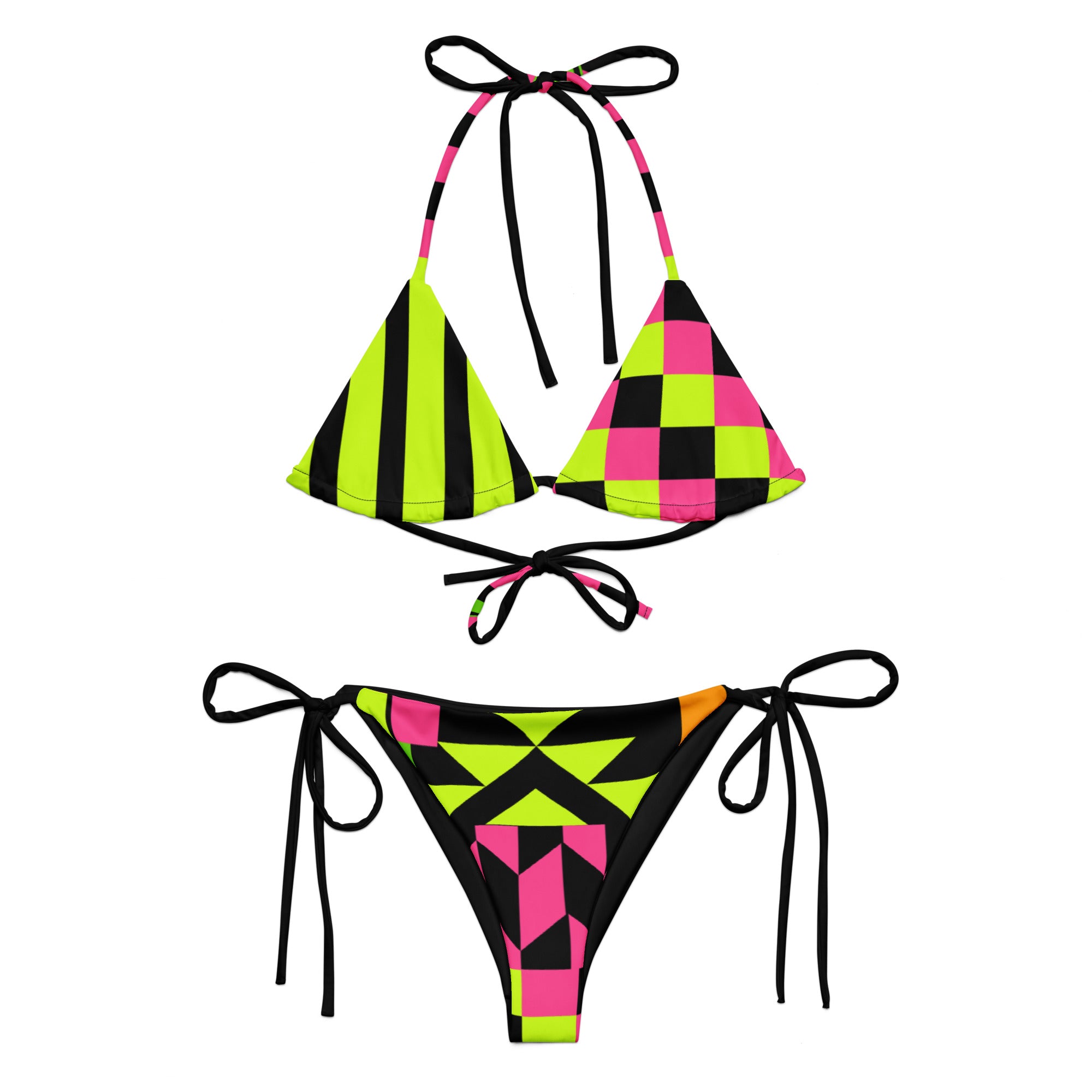 韓国大人気ブランド★Swimcity★Ravenna lace top★送料・関税込 All-over print recycled string bikini top – RICHSEEN
