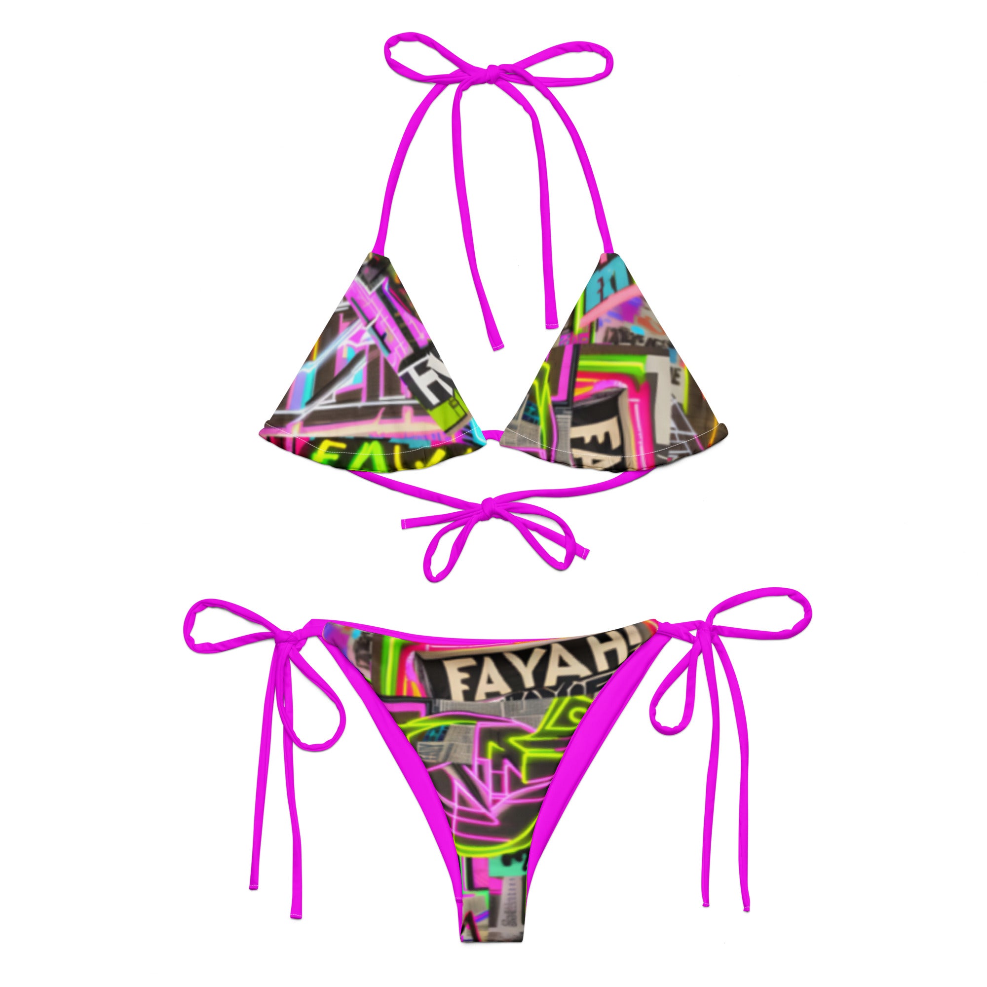 FAYAH GLOW recycled string bikini