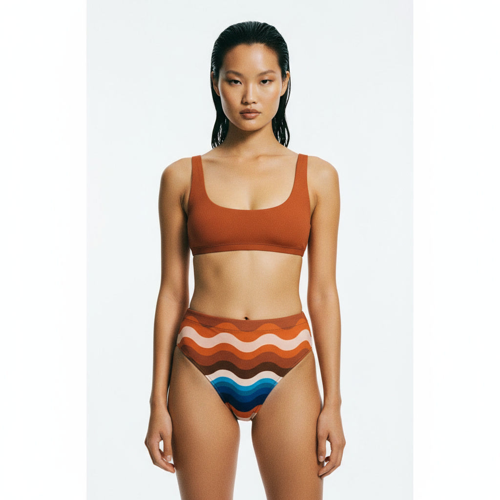 OSAN high-waisted bikini bottom