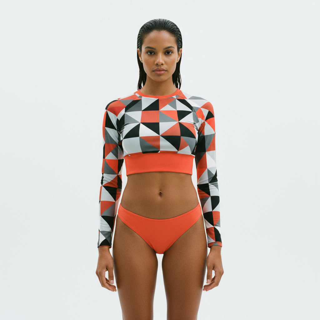 GRIFFIN  long-sleeve crop top