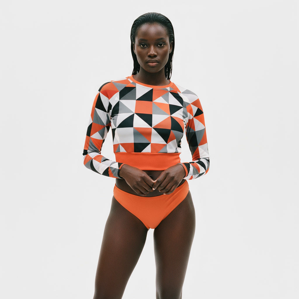 GRIFFIN  long-sleeve crop top