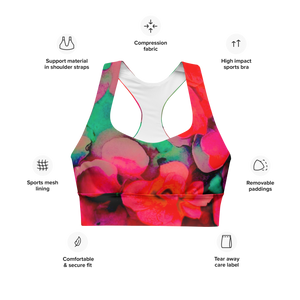 Longline supprotive Bikini top