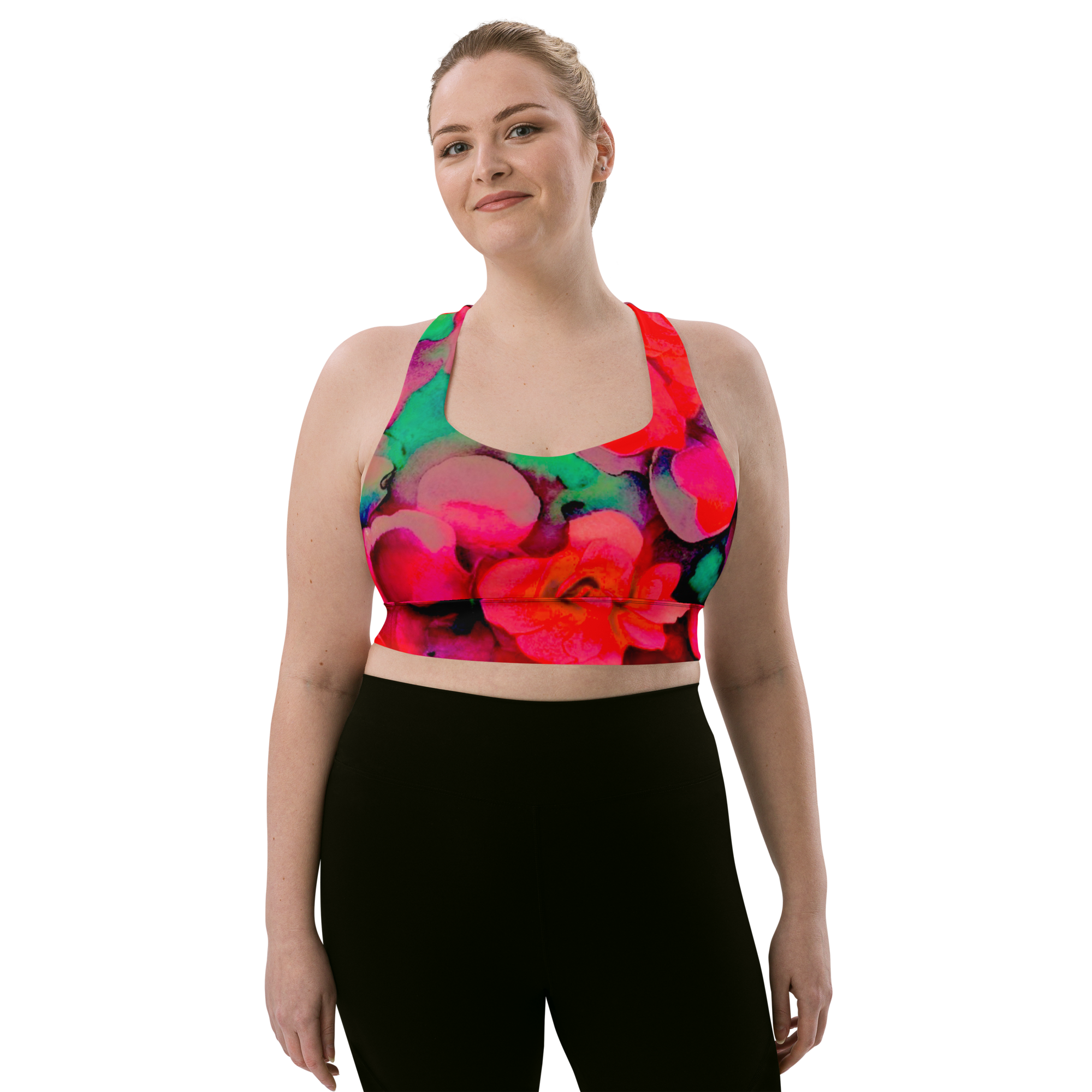 Longline supprotive Bikini top