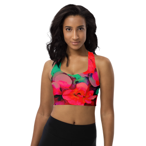 Longline supprotive Bikini top