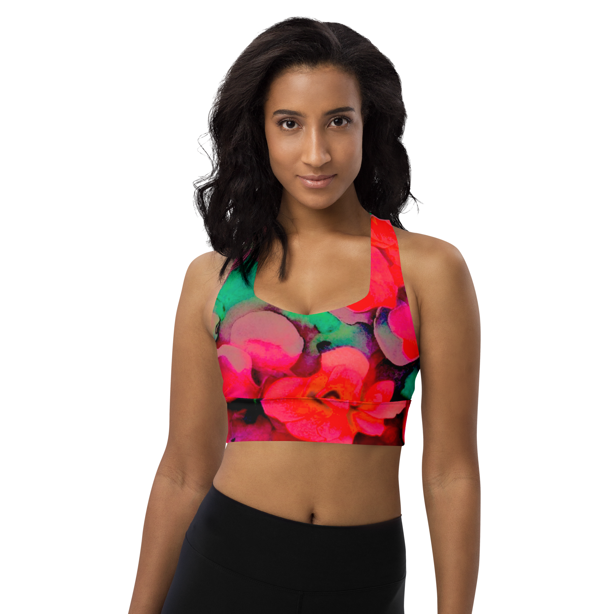 Longline supprotive Bikini top