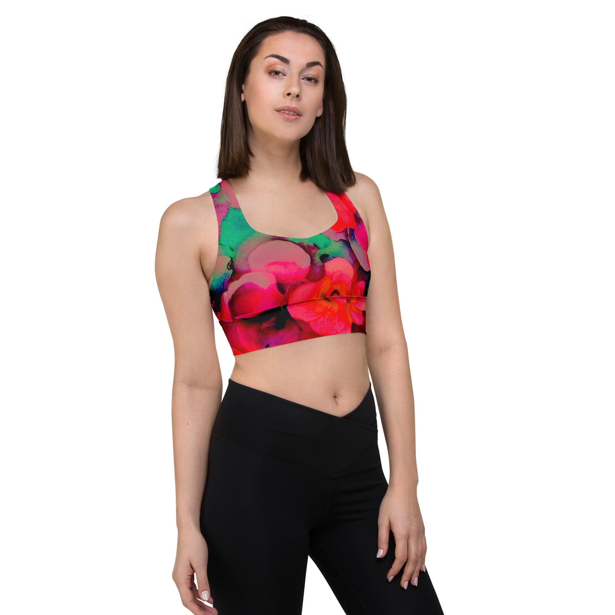 Longline supprotive Bikini top