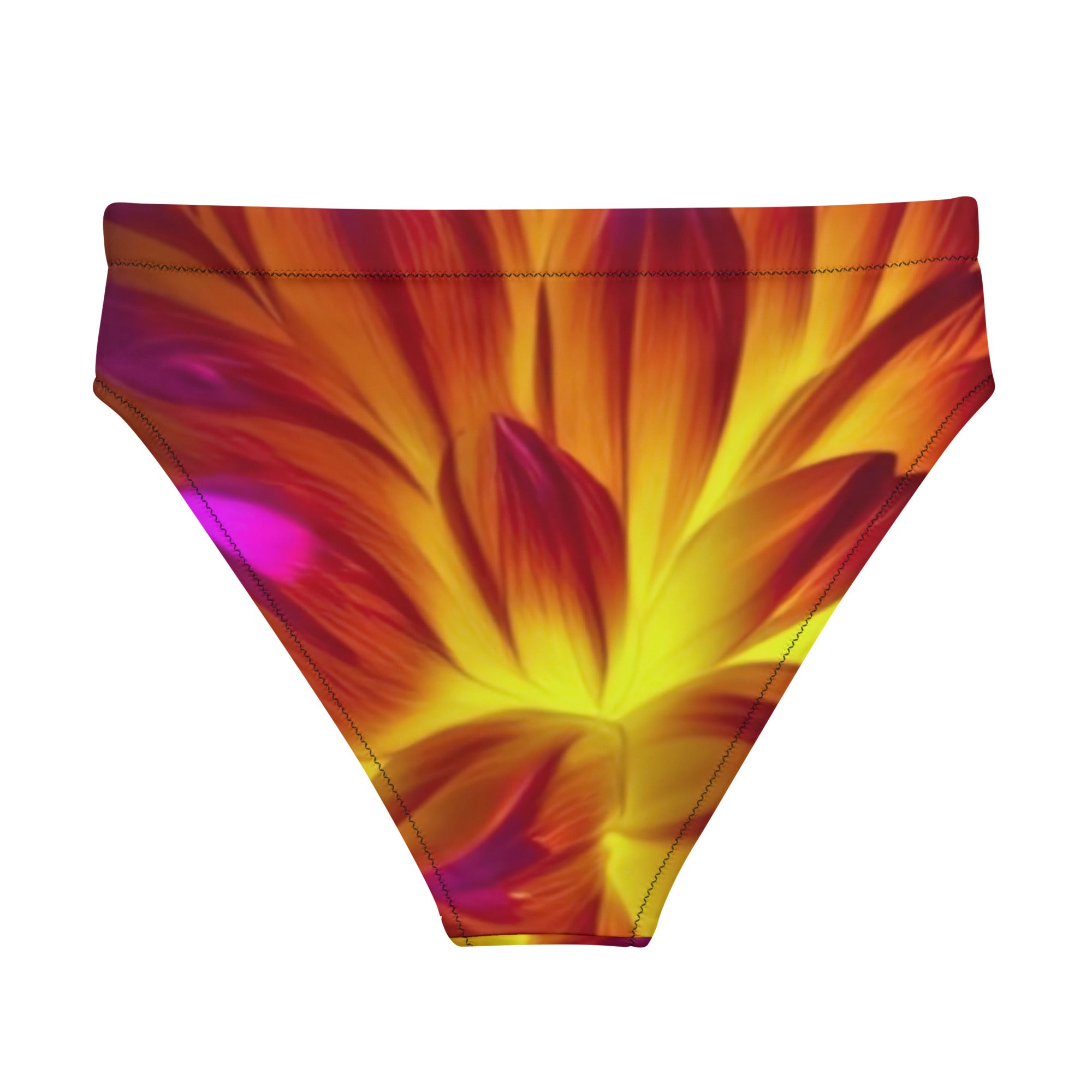 Recycled high-waisted bikini bottom