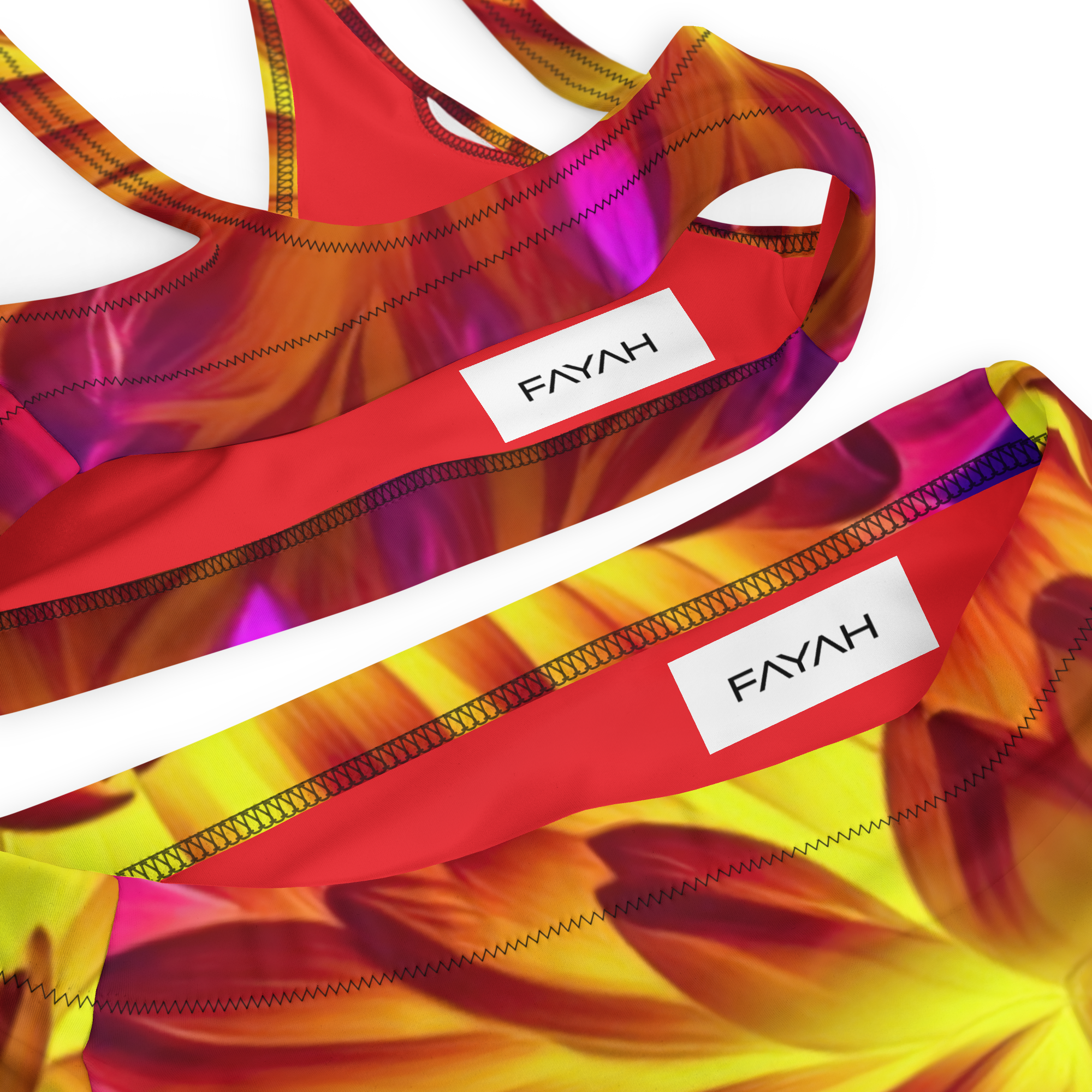 Recycled high-waisted bikini