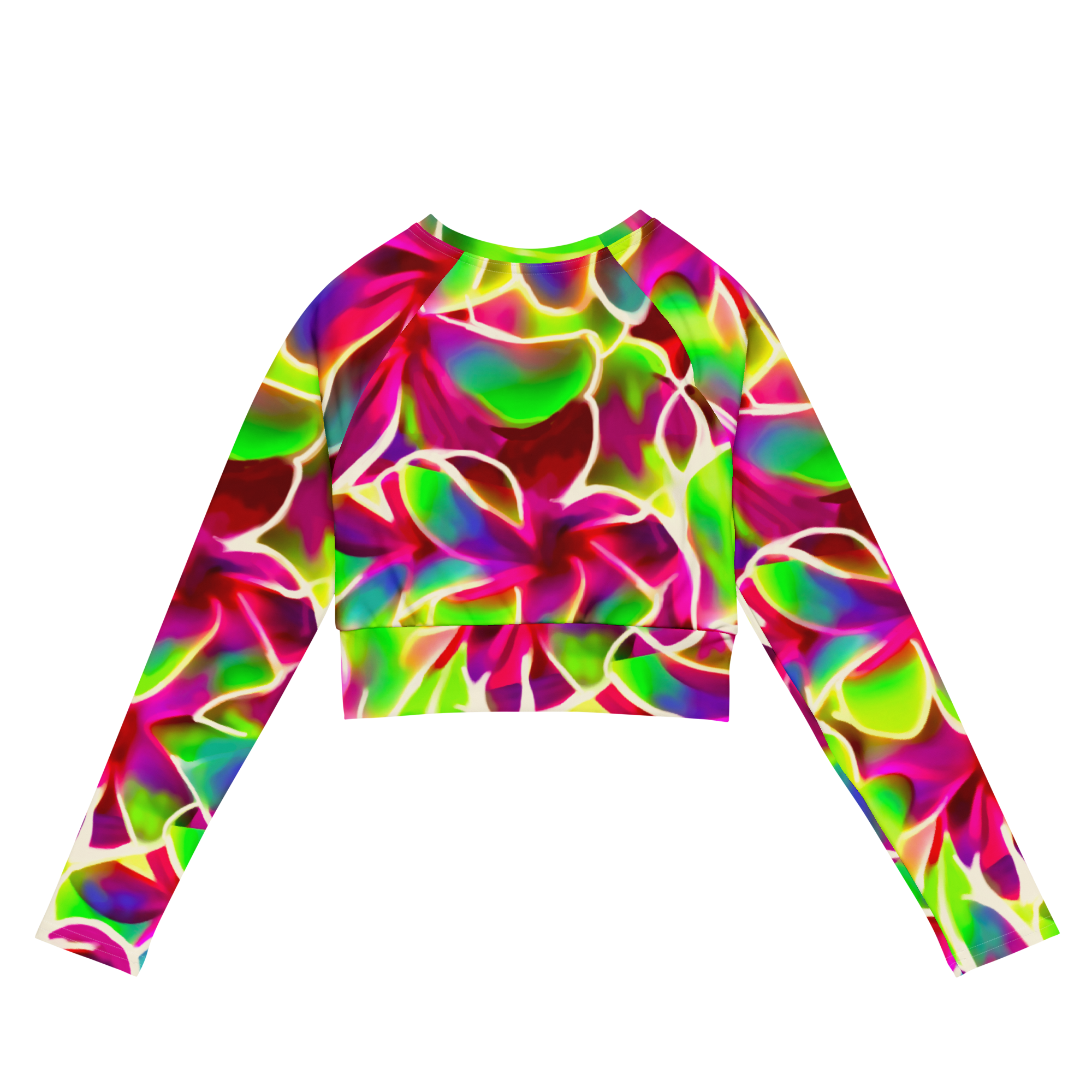 GLOW PETALS long-sleeve crop