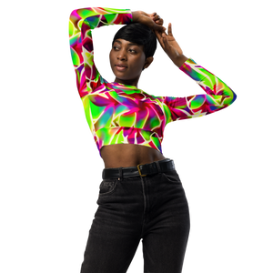 GLOW PETALS long-sleeve crop