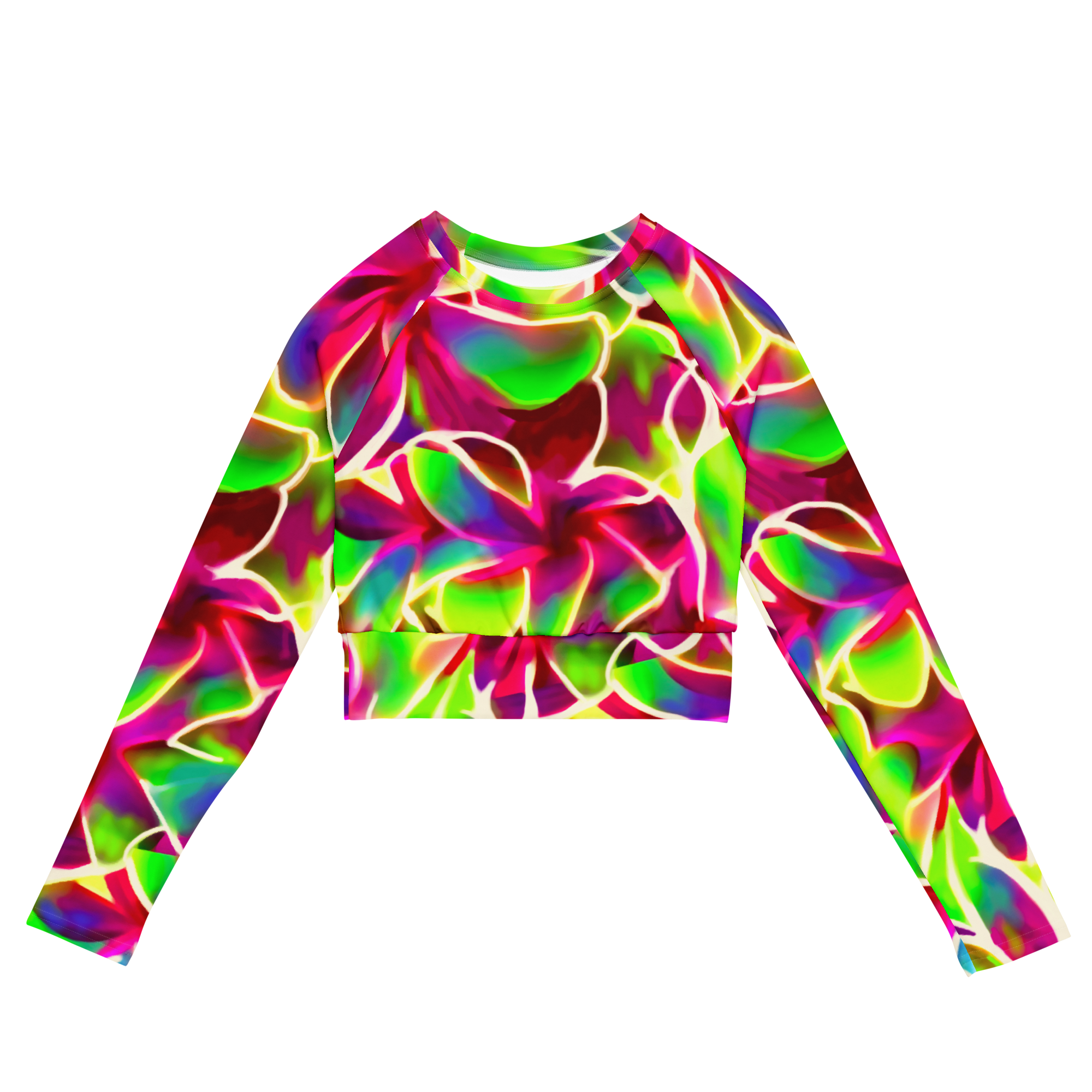 GLOW PETALS long-sleeve crop