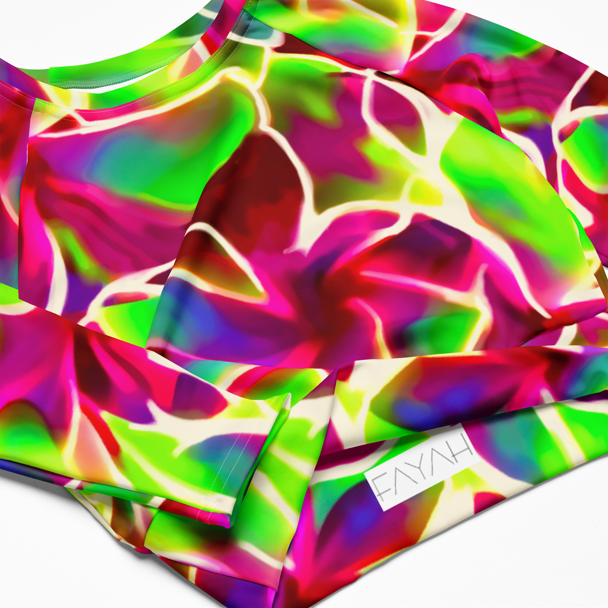 GLOW PETALS long-sleeve crop